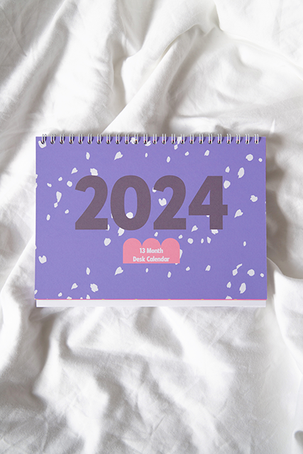 2024 A5 Desk Calendar