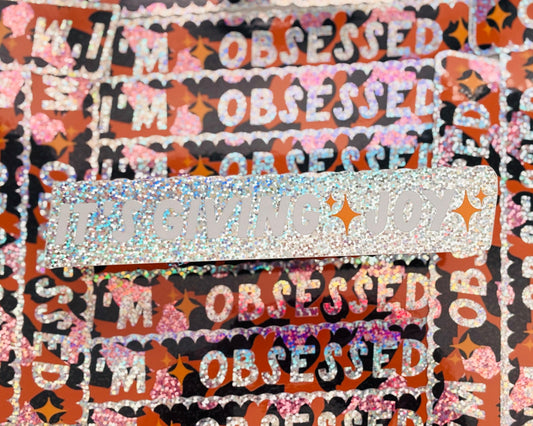 🪩 Disco Glitter Bookmark Sticker Duo 🪩 ✨OHVERLEE Shop Exclusive ✨