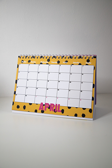 2024 A5 Desk Calendar