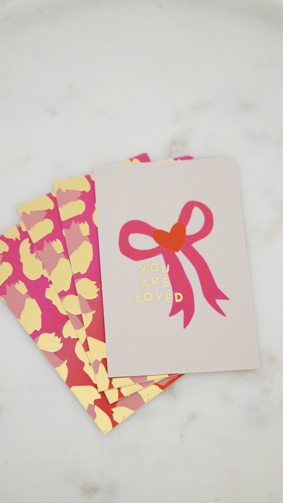 Affirmation Set in Leopard Gold Foil