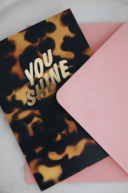 You Shine GOLD FOILED Card