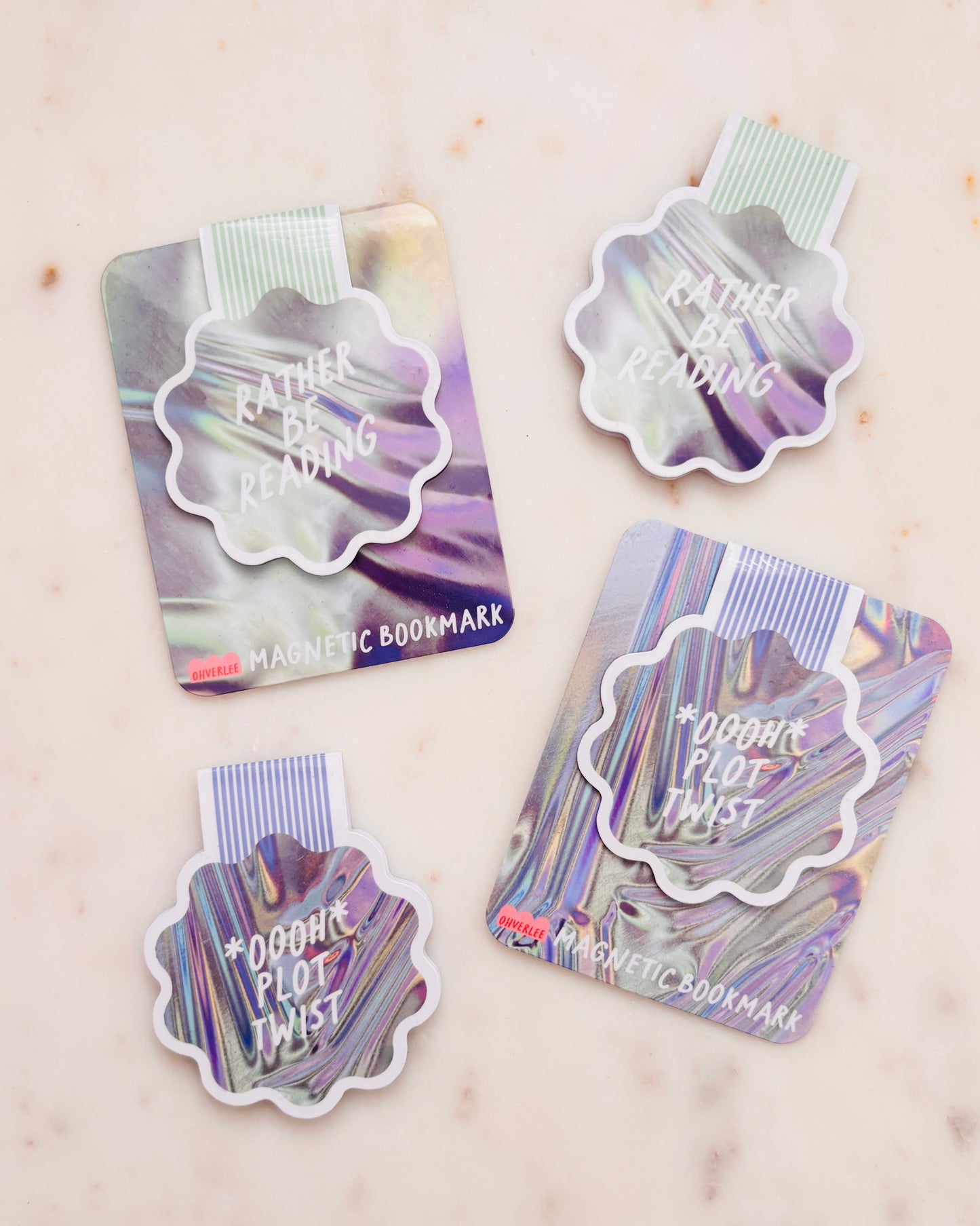 Rather Be Reading Metallic Magnetic Bookmark