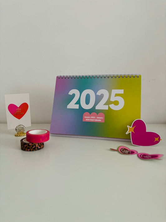2025 A5 Desk Calendar
