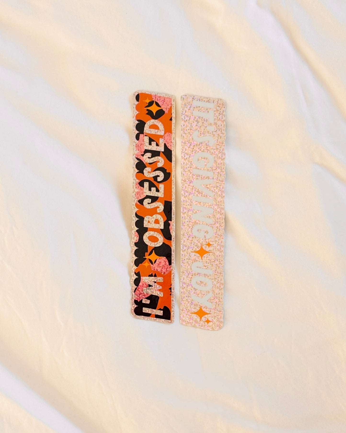 🪩 Disco Glitter Bookmark Sticker Duo 🪩 ✨OHVERLEE Shop Exclusive ✨