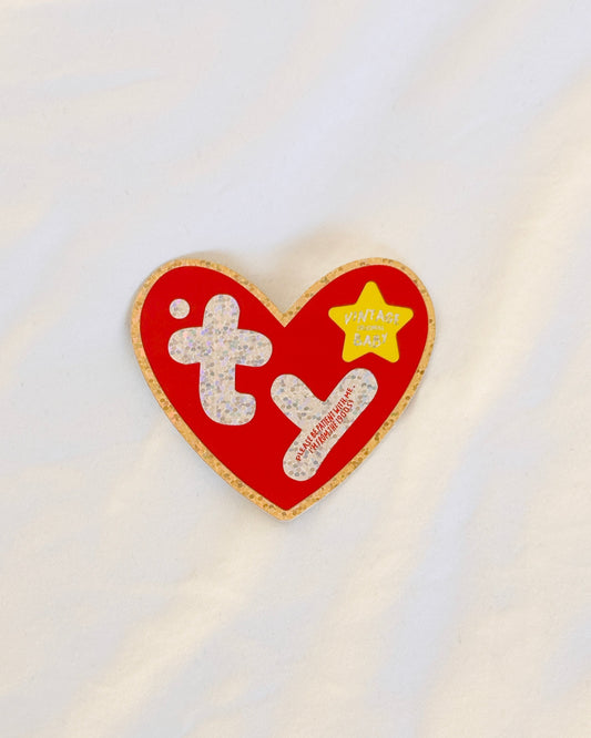 Disco Glitter Please Be Patient With Me I'm From The 1900s Heart Sticker 🪩 ♥️