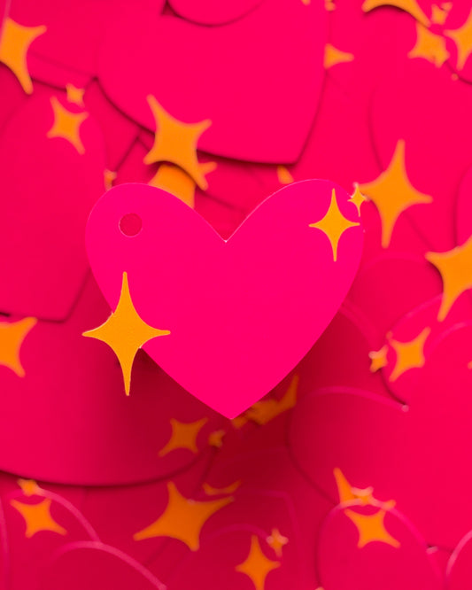 Pink Sparkling Heart Emoji 💖 Gift Wrap Duo ✨OHVERLEE Shop Exclusive✨