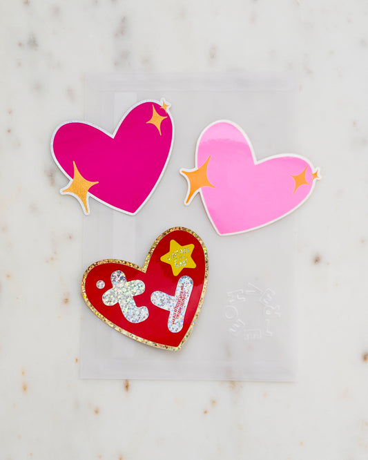 OHVERLEE Heart Sticker Trio ✨OHVERLEE Shop Exclusive ✨