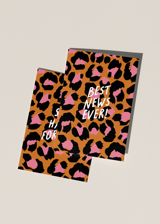 Leopard Print 🐆 Celebration Cards