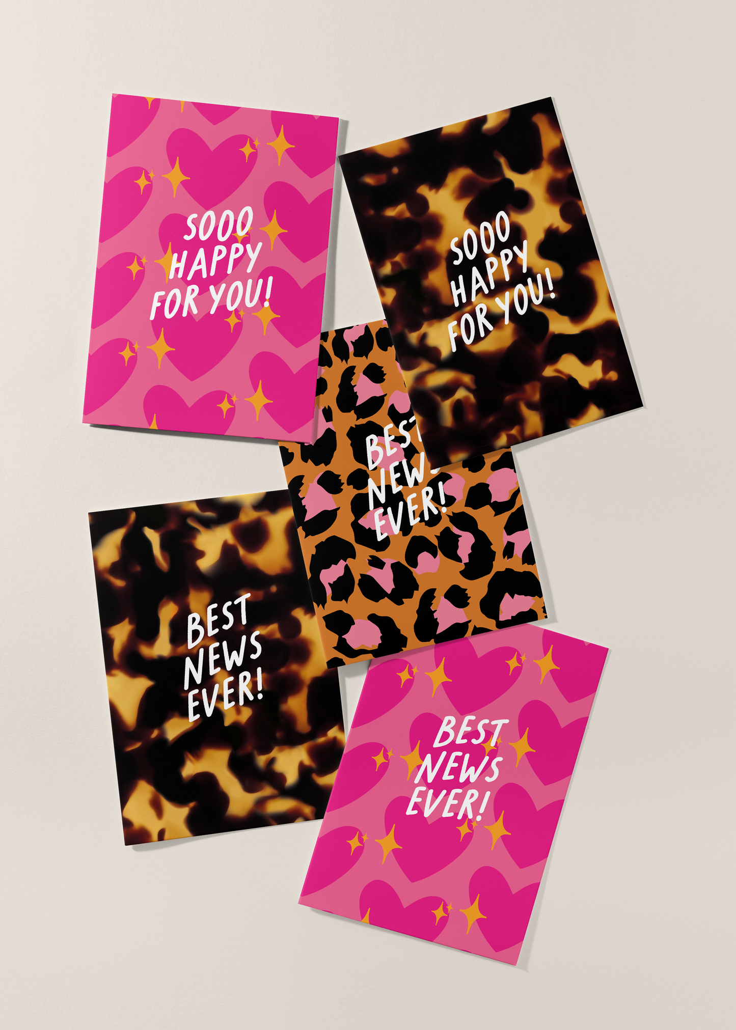 Torty Tort Tortoiseshell Celebration Cards