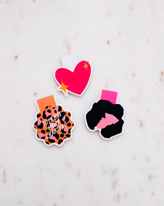 Leopard Print Abstract Shape Magnetic Bookmark