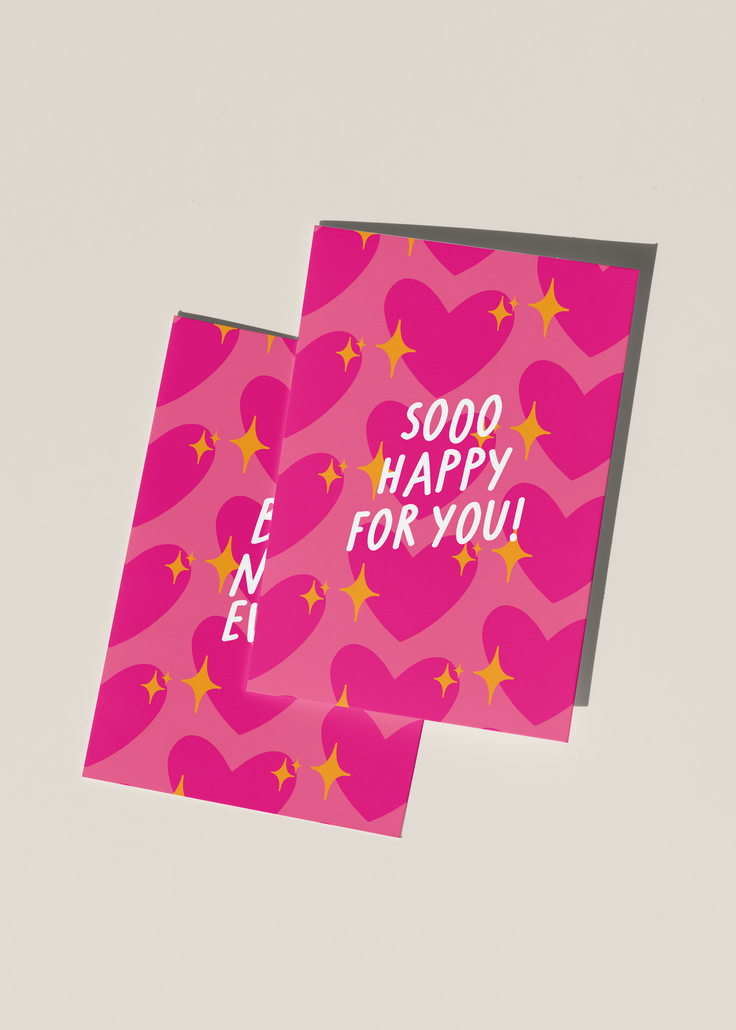 Pink Sparkling Heart Emoji 💖 Celebration Cards