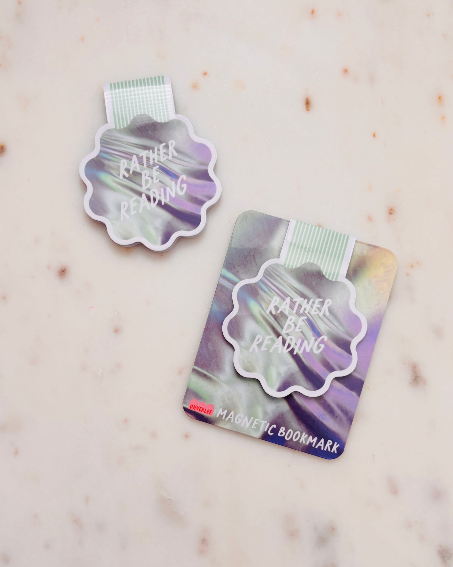 Rather Be Reading Metallic Magnetic Bookmark