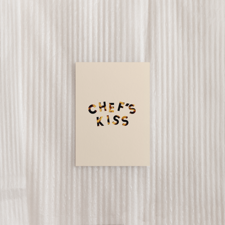 Chef's Kiss Postcard