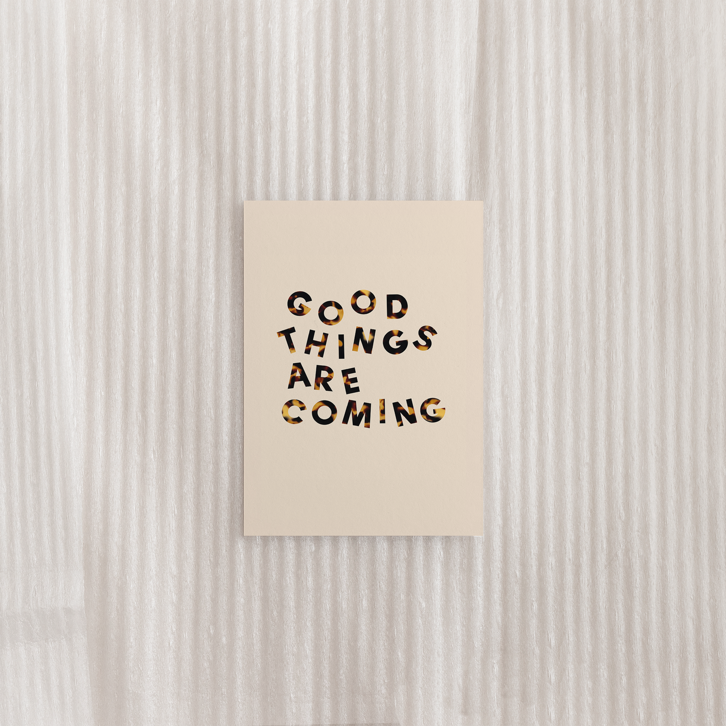 Good Things Are Coming Postcard