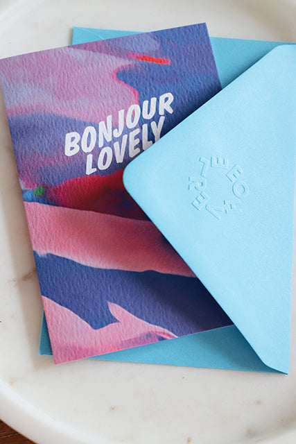 Bonjour Lovely Card